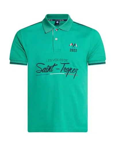 North Sails Man Polo Shirt Green Size Xxs Cotton