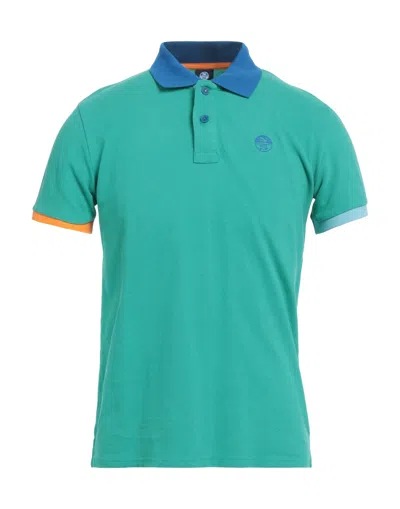 North Sails Man Polo Shirt Green Size Xxs Cotton