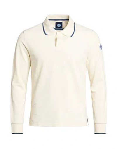 North Sails Man Polo Shirt Ivory Size Xxs Cotton In Neutral