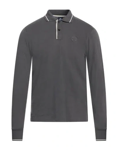 North Sails Man Polo Shirt Lead Size Xxs Cotton In Gray