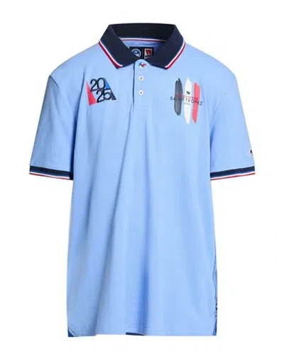North Sails Man Polo Shirt Light Blue Size Xxl Cotton, Elastane