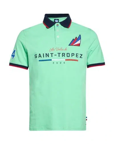 North Sails Man Polo Shirt Light Green Size Xs Cotton, Elastane