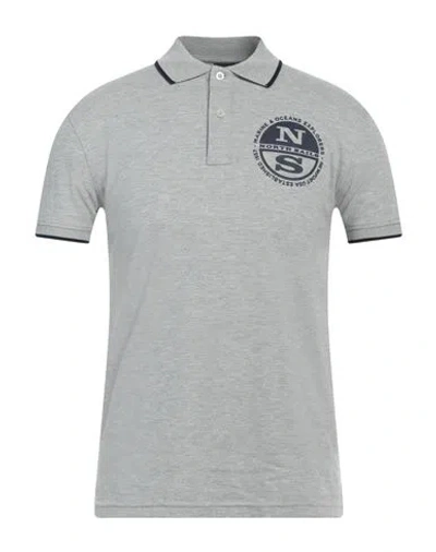 North Sails Cotton Polo Men's Shirt In Gray