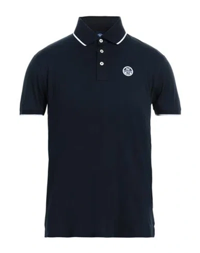 North Sails Man Polo Shirt Midnight Blue Size Xxl Cotton