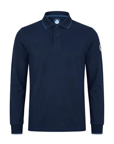 North Sails Man Polo Shirt Midnight Blue Size Xxs Cotton