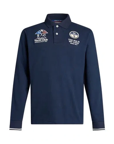 North Sails Man Polo Shirt Midnight Blue Size Xxs Cotton In Multi