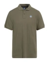 North Sails Man Polo Shirt Military Green Size Xl Cotton