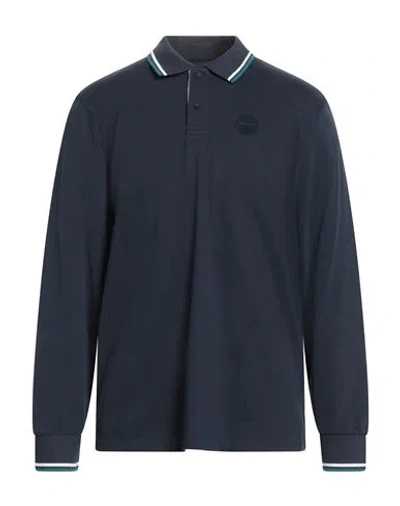 North Sails Man Polo Shirt Navy Size Xl Cotton In Blue