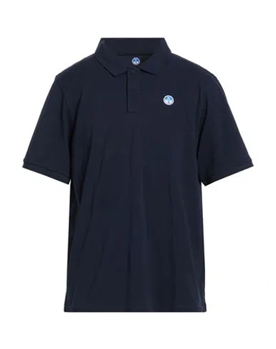 North Sails Man Polo Shirt Navy Size Xl Cotton In Blue