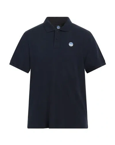 North Sails Man Polo Shirt Navy Size Xxl Cotton