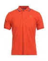 North Sails Man Polo Shirt Orange Size Xxs Cotton, Elastane