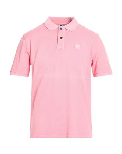 North Sails Man Polo Shirt Pink Size 3xl Cotton