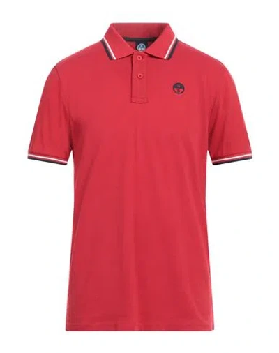 North Sails Man Polo Shirt Red Size L Cotton