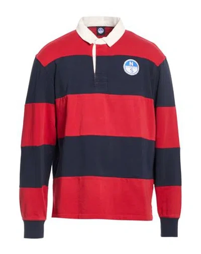 North Sails Man Polo Shirt Red Size S Cotton