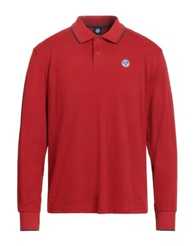 North Sails Man Polo Shirt Red Size Xxl Cotton