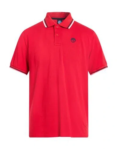 North Sails Man Polo Shirt Red Size Xxl Cotton
