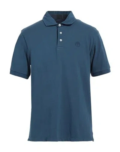 North Sails Man Polo Shirt Slate Blue Size Xxl Cotton