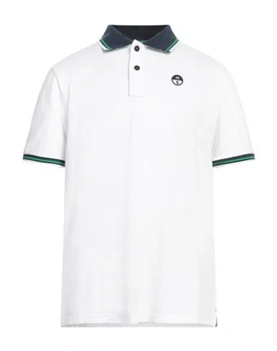 North Sails Man Polo Shirt White Size Xl Cotton