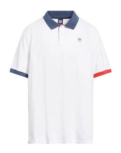 North Sails Man Polo Shirt White Size Xxl Cotton