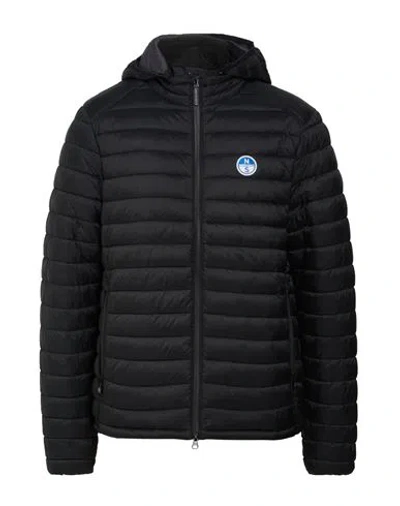North Sails Man Puffer Black Size Xxl Nylon