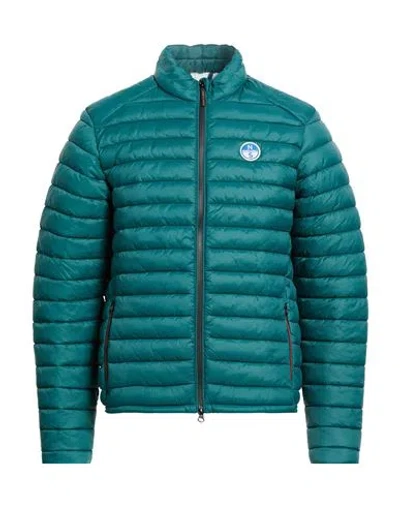 North Sails Man Puffer Green Size S Polyester
