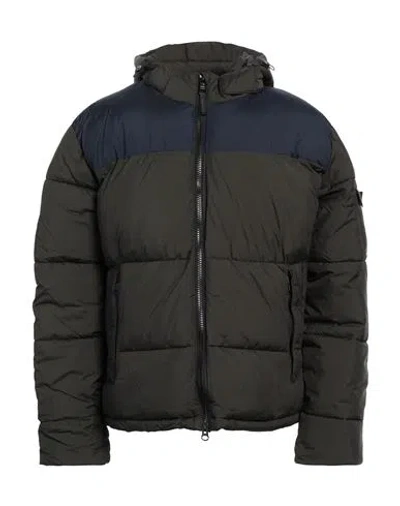 North Sails Man Puffer Military Green Size Xxl Polyester