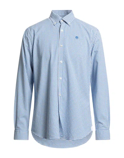 North Sails Man Shirt Azure Size Xxl Polyester In Blue