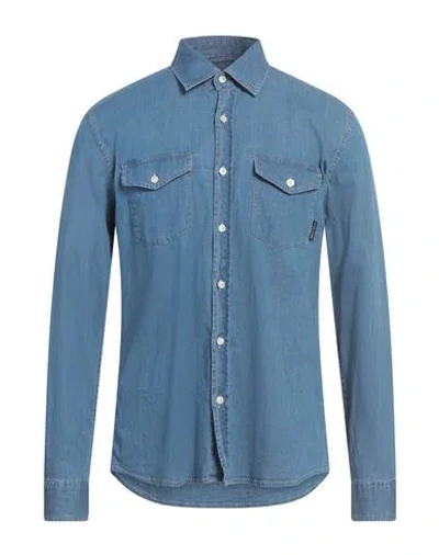 North Sails Man Shirt Blue Size Xl Cotton