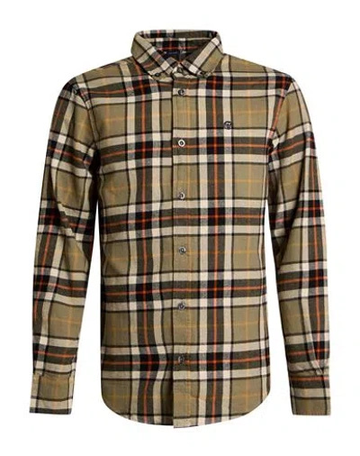 North Sails Man Shirt Khaki Size Xxs Cotton In Green