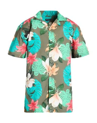 North Sails Man Shirt Military Green Size M Cotton