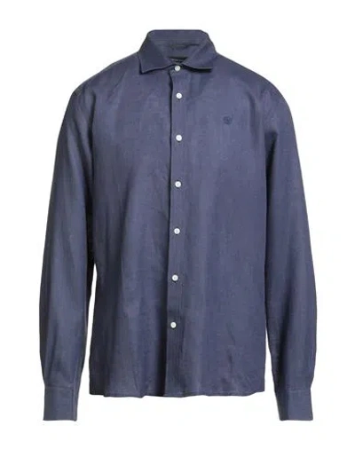 North Sails Man Shirt Navy Size Xl Linen