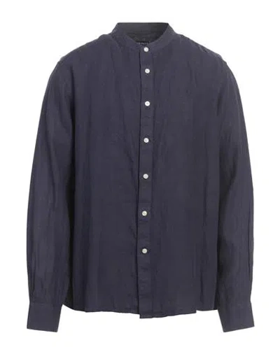 North Sails Man Shirt Navy Size Xxl Linen
