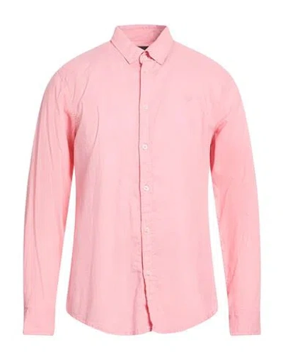 North Sails Man Shirt Pink Size Xxl Linen, Cotton