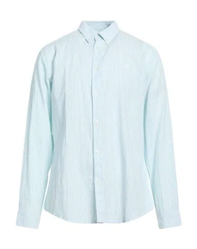 North Sails Man Shirt Sky Blue Size L Linen, Cotton