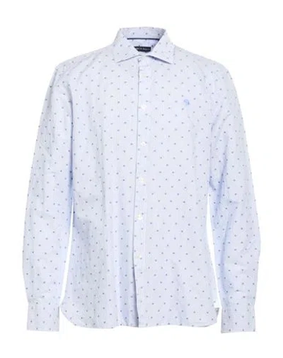 North Sails Man Shirt Sky Blue Size Xxl Linen, Cotton