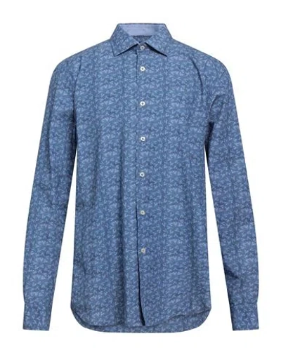 North Sails Man Shirt Slate Blue Size Xxs Cotton