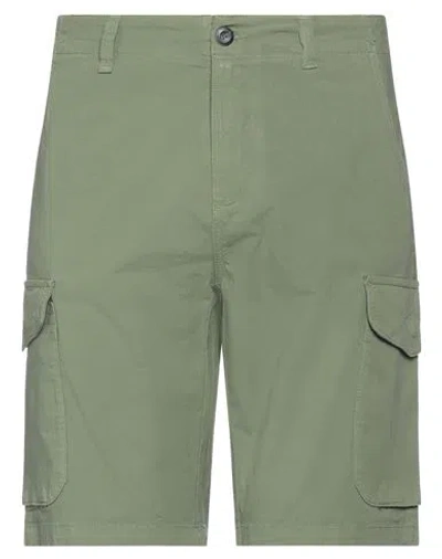 North Sails Man Shorts & Bermuda Shorts Military Green Size 32 Cotton, Elastane