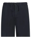 North Sails Man Shorts & Bermuda Shorts Navy Size 32 Cotton, Linen, Elastane In Navy Blue