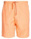 North Sails Man Shorts & Bermuda Shorts Orange Size 34 Cotton, Linen, Elastane