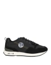 North Sails Man Sneakers Black Size 7.5 Leather, Textile Fibers In Black