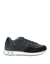 North Sails Man Sneakers Black Size 9 Leather, Textile Fibers In Black