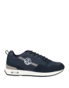 North Sails Man Sneakers Blue Size 9 Leather, Textile Fibers In Blue