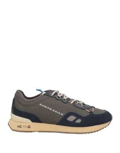 North Sails Man Sneakers Military Green Size 11 Textile Fibers, Leather