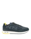 North Sails Man Sneakers Navy Size 9 Leather, Textile Fibers