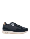 North Sails Man Sneakers Navy Size 9 Textile Fibers, Leather In Navy