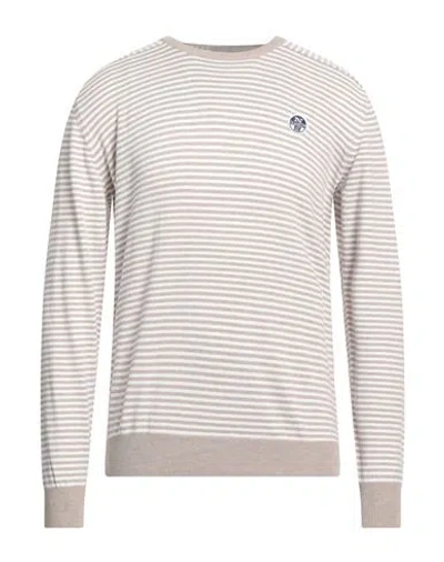 North Sails Man Sweater Beige Size L Cotton