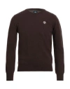 North Sails Man Sweater Chocolate Brown Size Xxs Wool, Polyamide