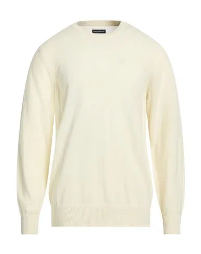 North Sails Man Sweater Cream Size L Wool, Nylon In White