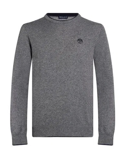 North Sails Man Sweater Grey Size 3xl Polyamide, Wool, Viscose, Cashmere In Gray