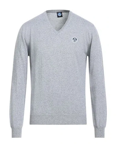North Sails Man Sweater Grey Size Xl Cotton